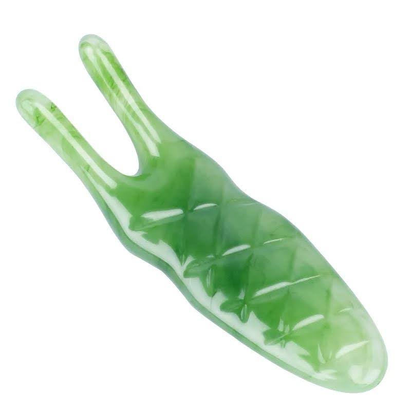 Groene Jade Gua Sha voor gezichtsmassage