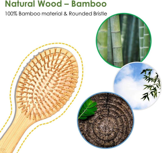 Natuurlijke houten haarborstel